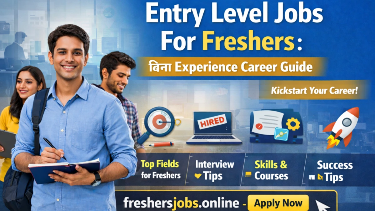 Entry Level Jobs For Freshers