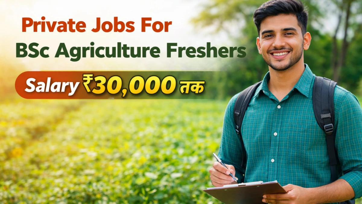 Private Jobs For BSc Agriculture Freshers