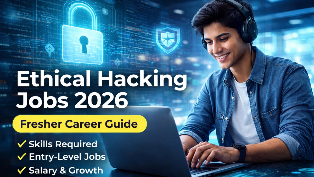 Ethical Hacking Jobs 2026: Fresher-friendly guide with cybersecurity skills, certifications और salary details